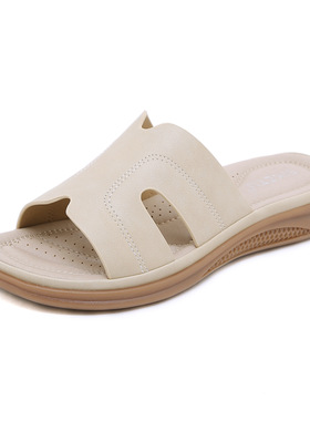 2026 shoes womenZ637-2新款春夏季凉拖女欧美休闲轻便大码复古坡