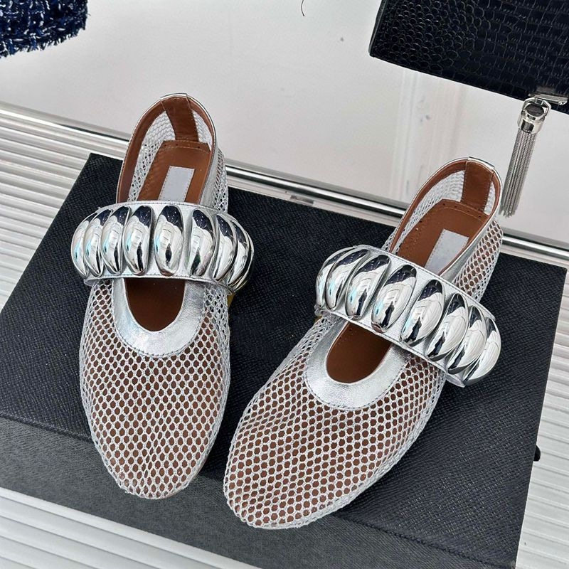 2026shoewomen金属扣网