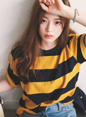 2026 women clothes春装宽松夏季女式打底衫宽松显瘦半袖上衣 韩