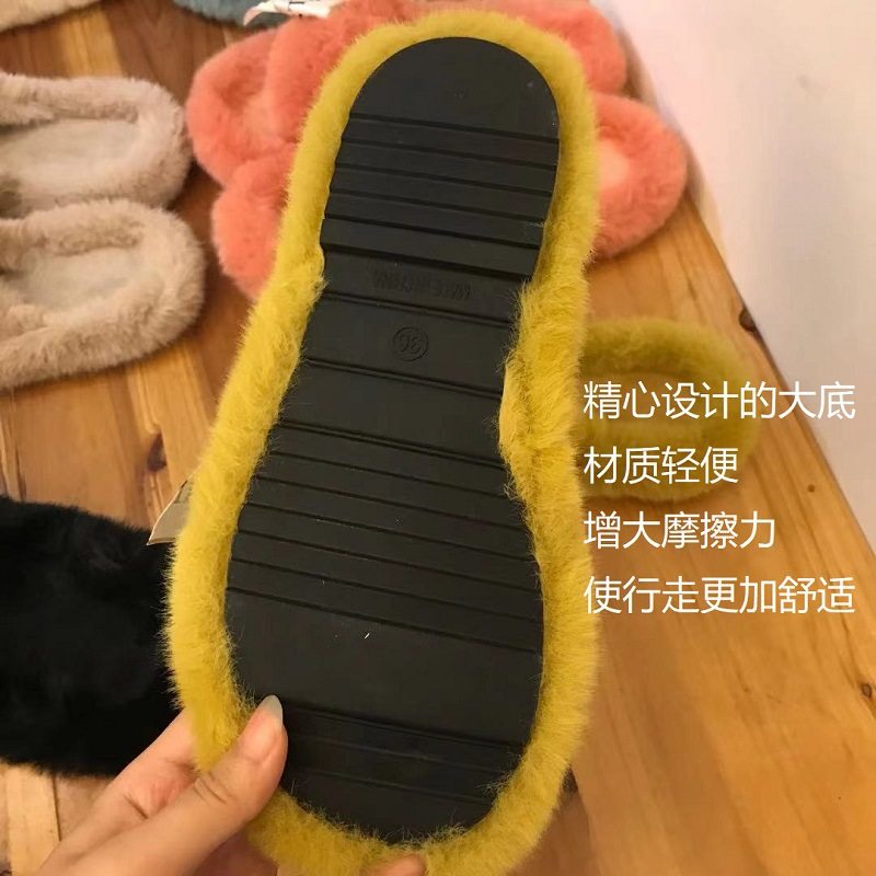 2026 shoes women年秋冬网红拖鞋外贸交叉毛毛拖鞋女鞋slippers外,居家布艺,居家棉拖/棉鞋,淘宝优惠券,粉丝福利购,淘宝优惠卷