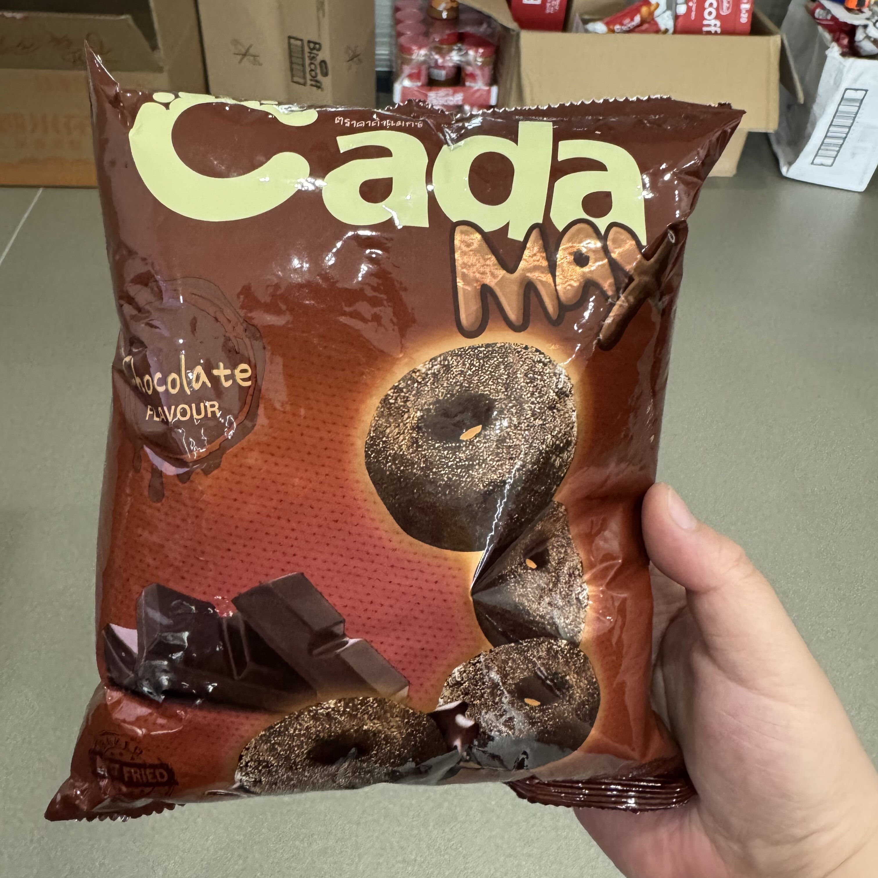 泰国进口奇乐达甜甜圈巧克力牛奶膨化食品网红下午茶休闲零食45g