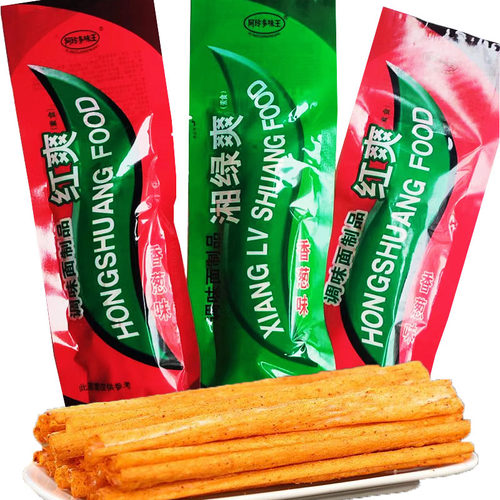 多味王湘绿爽红爽老牌子辣条