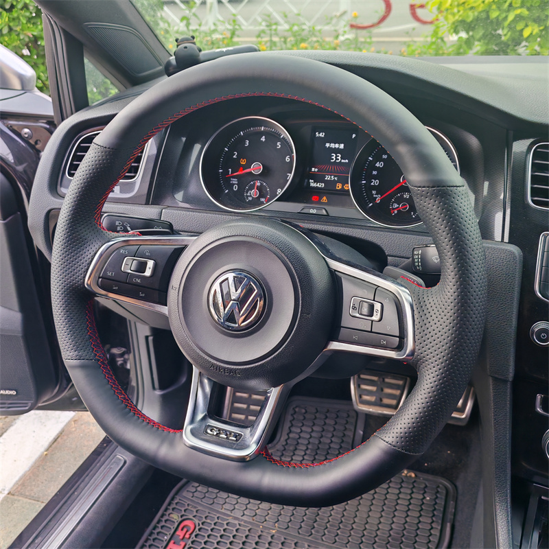 高尔夫7rline专用手缝方向盘套