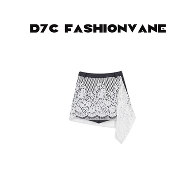 【灰姑娘】【婉婉】小众蕾丝细闪不规则拉链屁帘短裤C07240507