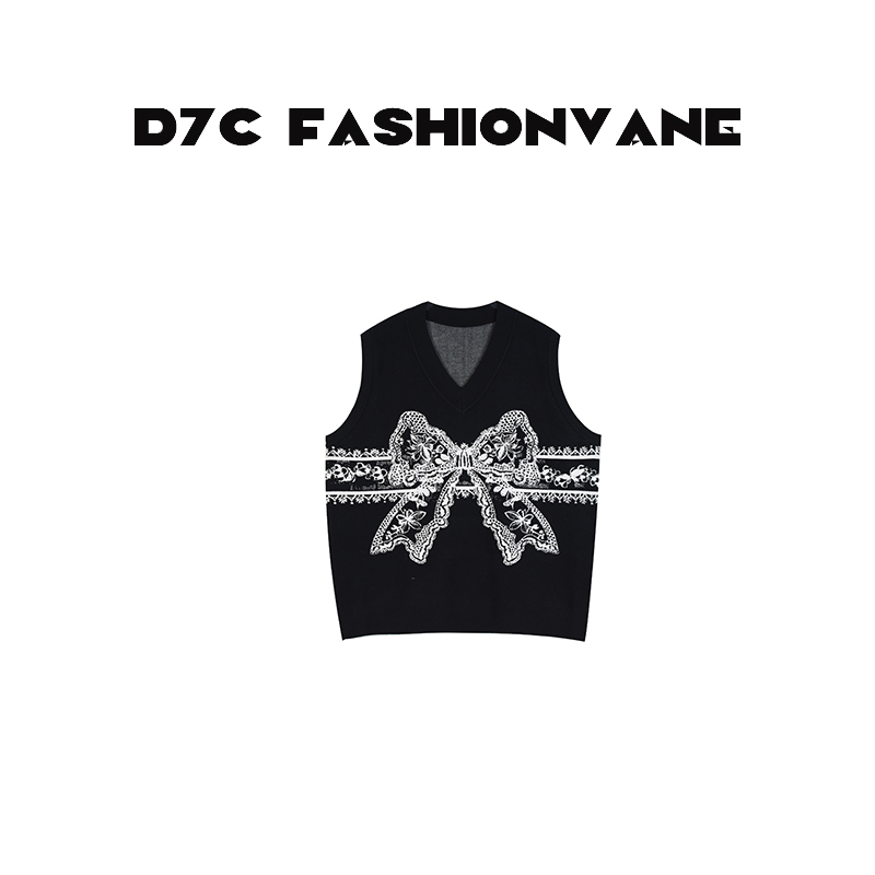 【婉婉】冬季新款设计款蝴蝶结叠穿坎肩针织背心C11172535,女装/女士精品,毛针织衫,淘宝优惠券,粉丝福利购,淘宝优惠卷