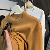 长袖 平替款 秋冬户外保暖卫衣男女半高领加绒德绒套头打底衫 T恤