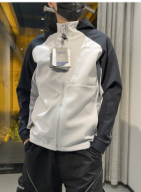 意大利品牌柜1189立体剪裁春秋情侣连帽抓绒简约运动休闲夹克外套