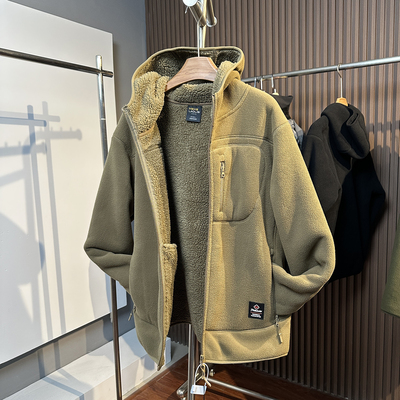 小众品牌秋冬户外羊羔绒保暖外套