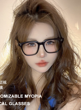 2024新款GM墨镜MONACO陈坤同款黑框板材方形素颜百搭室内太阳眼镜