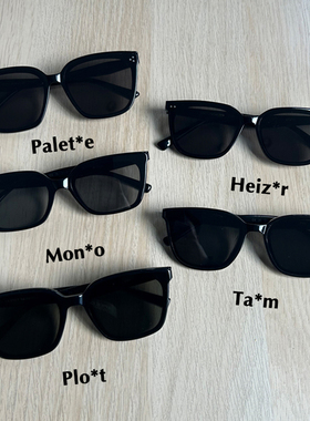 新款GM经典大黑超墨镜男Plot大脸显瘦板材太阳镜女Palette/Heizer