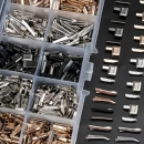 拉链插销羽绒服外套单开改双拉锁左右插口配件开尾件5号8金属树脂