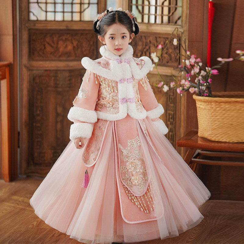 女童汉服秋冬装儿童装冬季唐装2025新款套装过年衣服新年拜年古风,童装/婴儿装/亲子装,唐装,淘宝优惠券,粉丝福利购,淘宝优惠卷