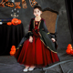 儿童装 万圣节女童服装 2024新款 女巫连衣裙公主裙子圣诞节春秋cos