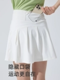 Юбка для бадминтона, спортивный комплект, защитное белье, штаны, быстросохнущий теннисный мобильный телефон, для бега, плиссированная юбка