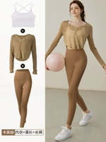 Комплект, белый бюстгалтер, комбинезон для спортзала, 3 предмета