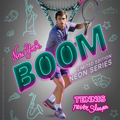 HEAD海德网球拍 BOOM NEON 霓虹限定系列穆塞蒂新款全碳素专业拍