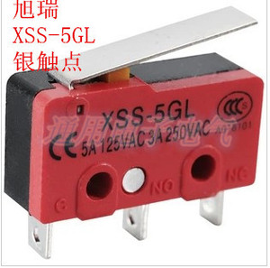 。旭瑞小型微动开关 XSS-5GL 手柄型微动开关 银触点 长寿命
