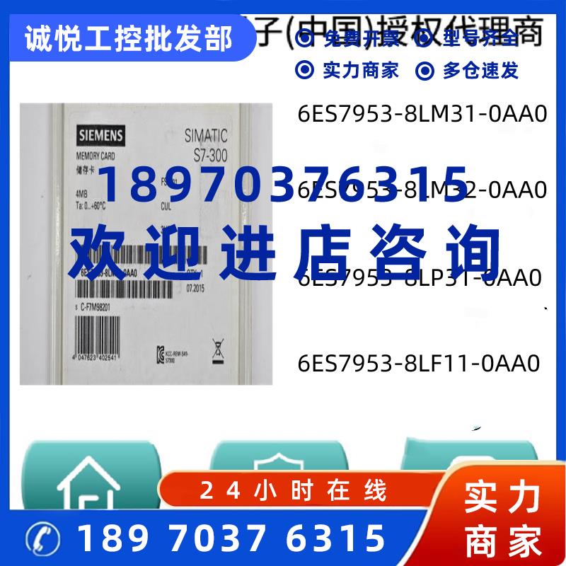 议价西门子PLC内存卡 6ES7953-8LM31-0AA0/8LM32/8LP31/8LF11