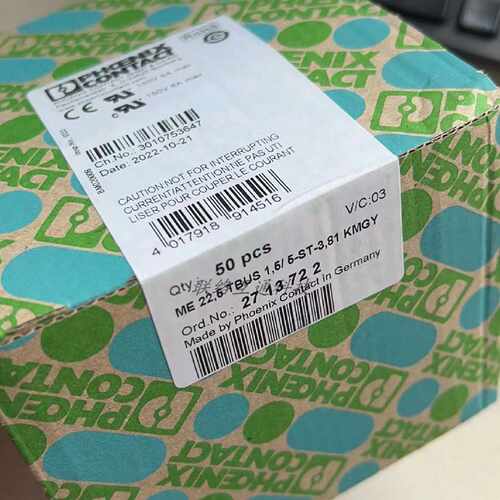 议价菲尼克斯ME 22.5 TBUS 1.5/5-ST-3.81 KMGY现货浅灰连接器271