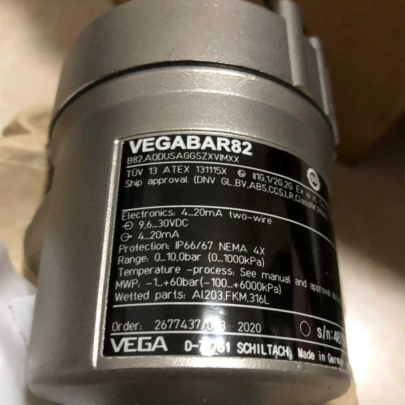 议价VEGA威格VEGABAR 82仪表超声波液位计B82.AODUSAGGSZXVIMXX