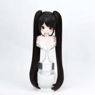 桃气岛屿BJD假发3分熊妹二次元高双马尾造型发