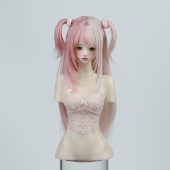 桃气岛屿BJD假发亚比暖暖拼色双马尾啾啾造型款