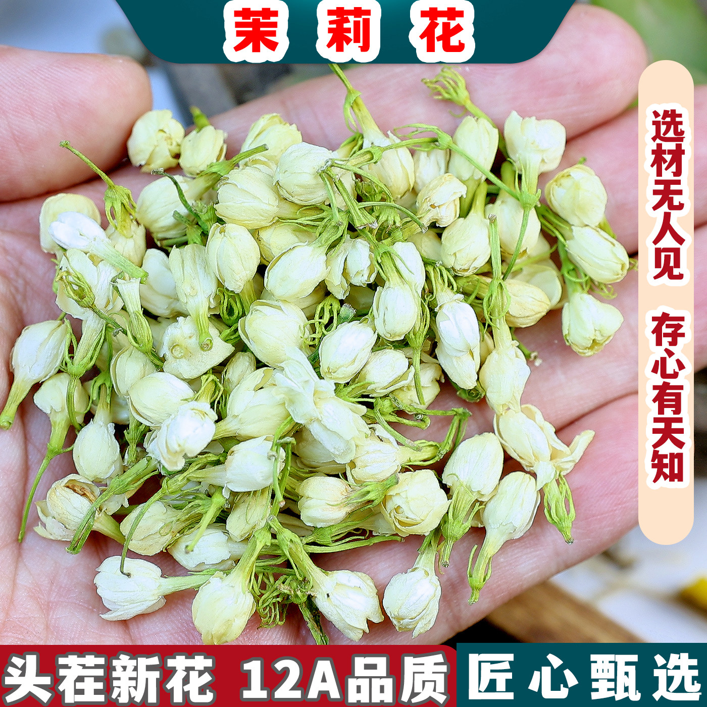 【凡一堂】茉莉花 中药材茉莉花干花 茉莉花体香茶茉莉花茯苓陈皮
