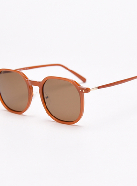 韩版大方框墨镜焦糖色大脸显瘦素颜神器女偏光防紫外线太阳眼镜男