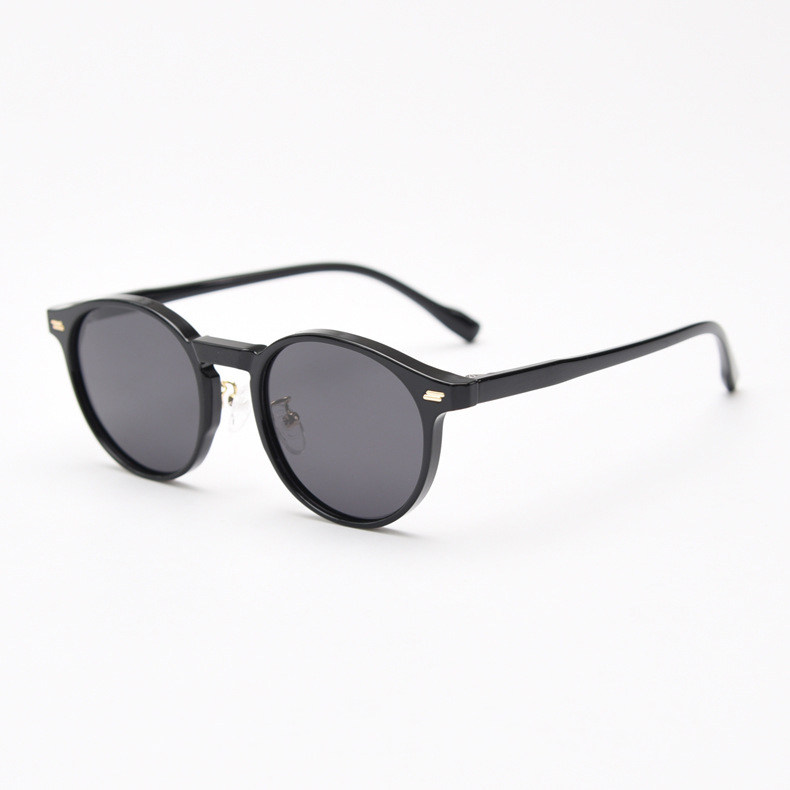 小众复古偏光太阳眼镜男女个性墨镜TR90超轻凹造型ins网红潮流