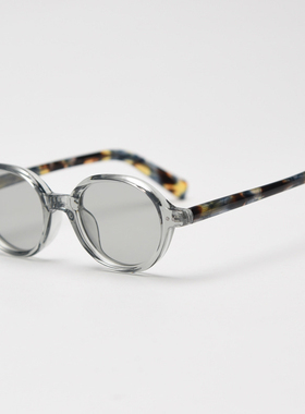 塑胶钛透色镜框复古慵懒风偏光太阳镜防紫外线出游男女墨镜板材