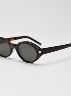 娜扎同款猫眼复古板材小椭圆太阳镜高清尼龙镜片男女网红街拍墨镜