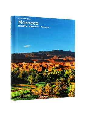 现货包邮 小本平装 Morocco 摩洛哥 位于大西洋和地中海之间 500多张照片 展示了摩洛哥的多面景观和东方文化 进口原版 多语种