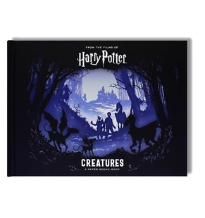 Potter 英文 哈利波特电影魔法生物展示 Book 包邮 Harry 哈利波特 Creatures 美丽剪纸场景 现货 Paper 造物画3D立体故事 Scene