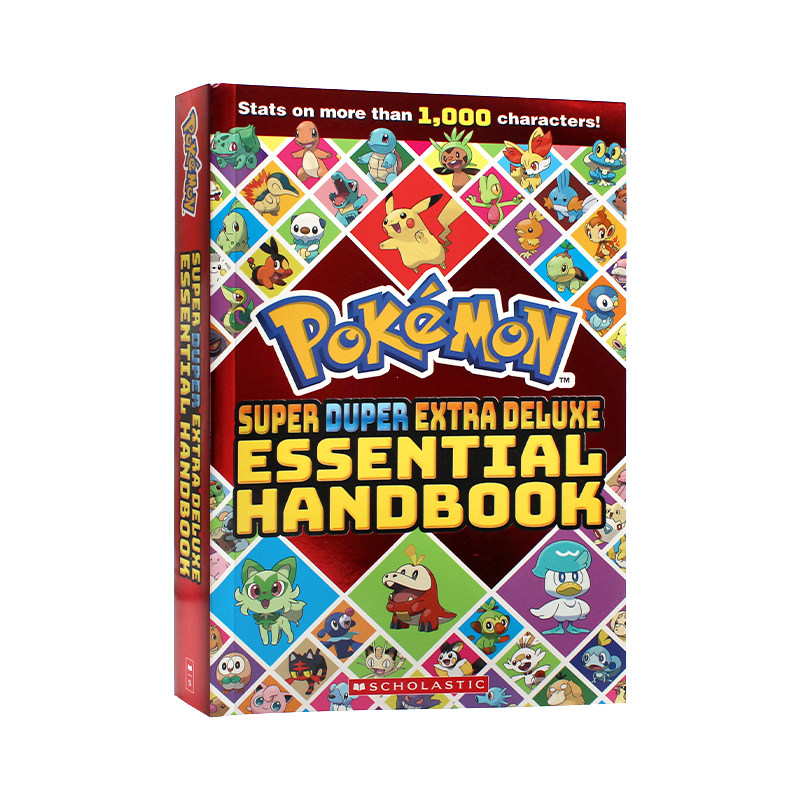 现货包邮 Pokemon Super Duper Extra Deluxe Essential Handbook 宝可梦豪华版基本手册 900只神奇宝贝的信息 英文原版