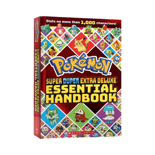 现货包邮 Pokemon Super Duper Extra Deluxe Essential Handbook 宝可梦豪华版基本手册 900只神奇宝贝的信息 英文原版