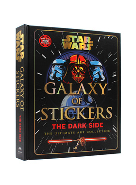 现货包邮 Star Wars Galaxy of Stickers The Dark Side 星球大战:黑暗面:终极艺术收藏 标志性的星球大战恶棍的艺术贴纸 英文原版