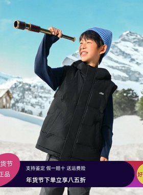 Skechers斯凯奇儿童冬季防油可拆卸两穿厚款羽绒服外套P425K033