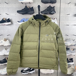 Skechers斯凯奇秋冬新款 御寒舒适梭织连帽羽绒服外套P424M217 男款