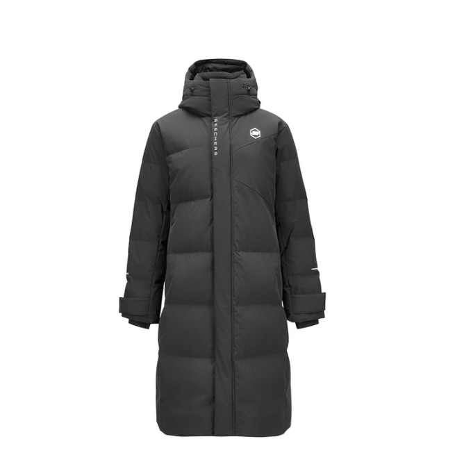 正品代购斯凯奇2024男士冬季新款梭织长款羽绒服百搭外套P424M022