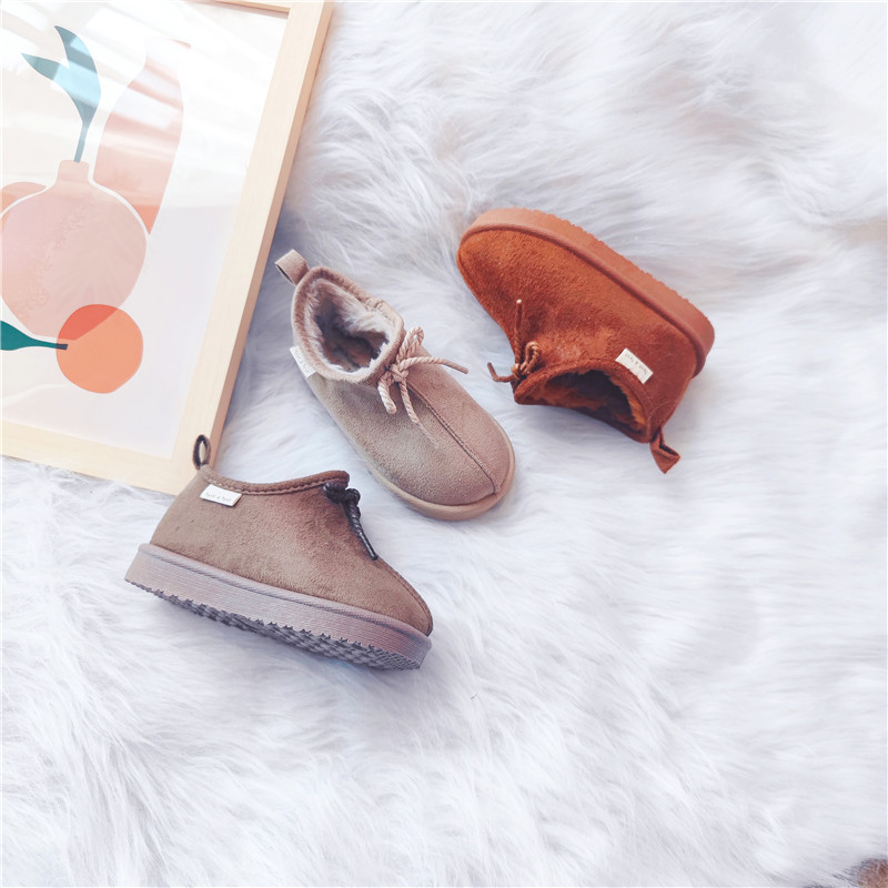 出口单 tete家宝宝居家棉鞋 儿童低帮保暖雪地靴子 男女拖鞋童鞋