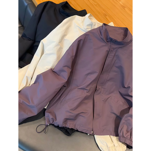 短外套女薄款2025初秋新款大码胖mm冲锋衣宽松显瘦百搭女士上衣潮