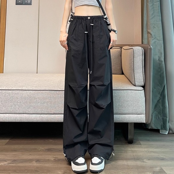 冰丝速干工装裤女2025夏季新款