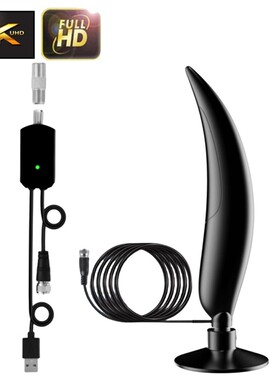 六楼起窗台阳台小辣椒摆件天线吸盘dtmb天线3/6米电视天线HDTV