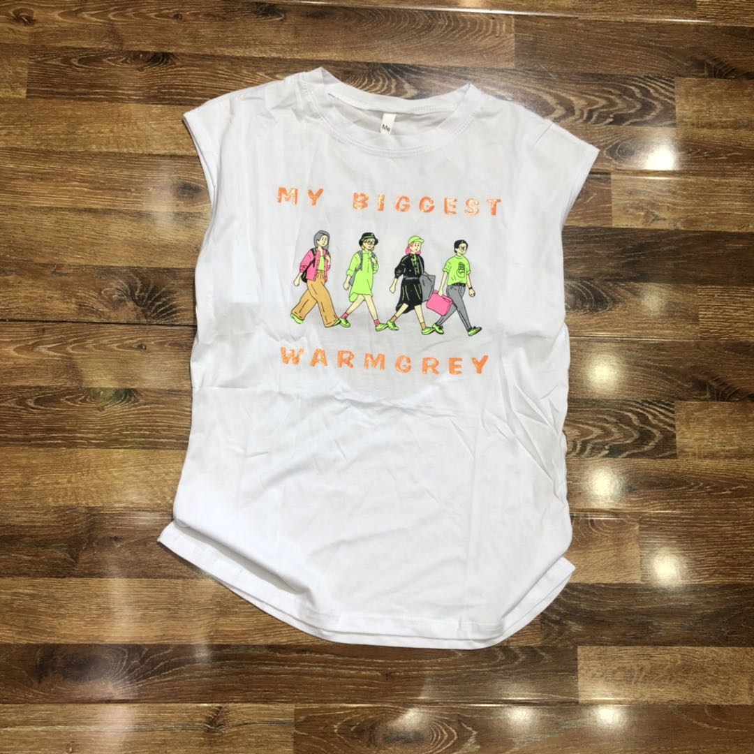 欧洲站2019夏季新款时尚女装卡通字母图案宽松显瘦无袖T恤衫女潮在类目 女装/女士精品, T恤中 - 来自Buy2taobao.com提供专业的淘宝代购服务