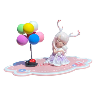 神鹿公主汽车摆件森林风车载内饰用品网红款女生一路平安车内摆件