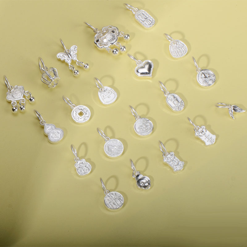 纯银9999足银配饰DIY配件素银挂件吊饰品串珠小吊坠diy饰品配件,饰品/流行首饰/时尚饰品新,银饰配件,淘宝优惠券,粉丝福利购,淘宝优惠卷