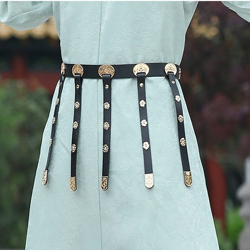 腰带革带儿童配圆领袍腰配饰皮革