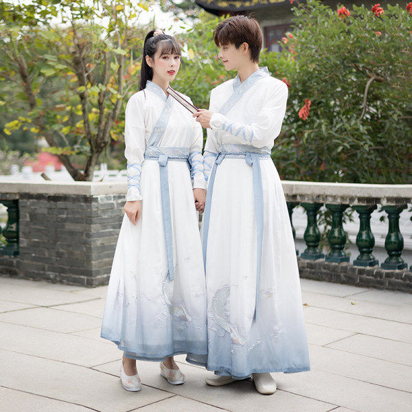 原创魏晋风汉服男女大码古装中国风侠客风剑客学生班服加肥公子服,男装,汉服,淘宝优惠券,粉丝福利购,淘宝优惠卷