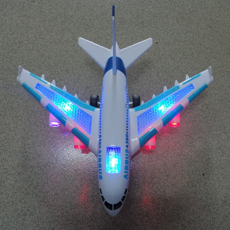 瀚远正品A380遥控飞机模型小孩充电电动儿童玩具航空客机耐撞耐摔