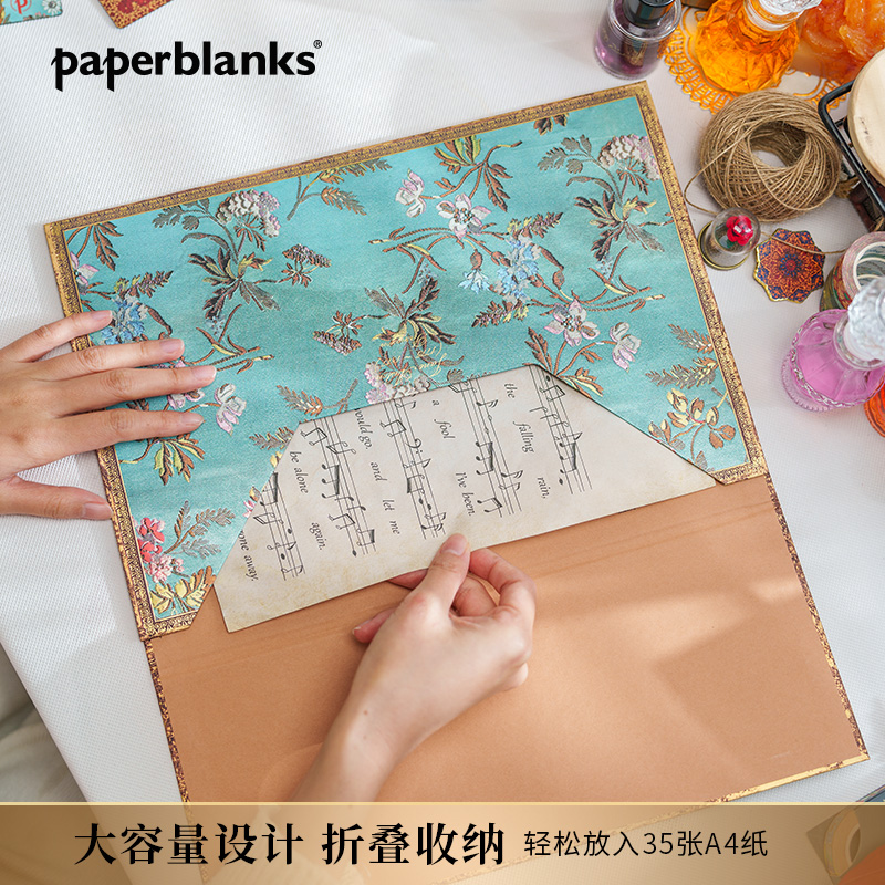 【2025年新款】paperblanks佩兰克文件夹文件袋复古加厚文具收纳